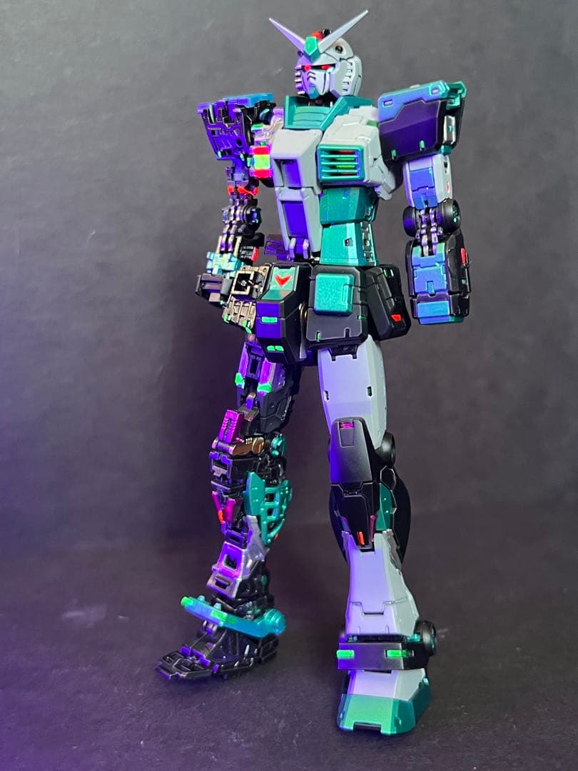 RG 1/144 RX-78-2ガンダムVer.2.0塗装完成品初音ミクカラー