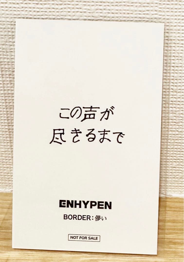レア❕ENHYPEN 儚い ラキドロ ソンフン