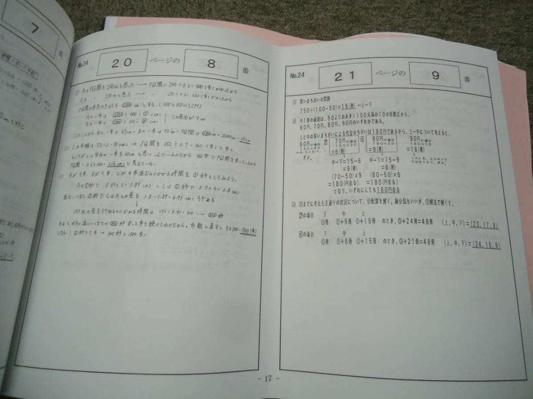 浜学園　 小6算数 　最高レベル特訓　第1～2分冊/難問解説集　2019年度