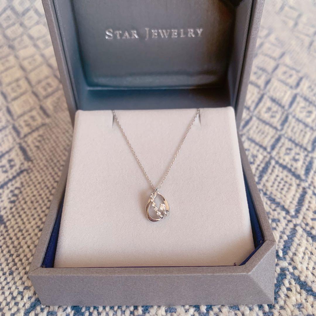 美品*STAR JEWELRY Pt950 ネックレス