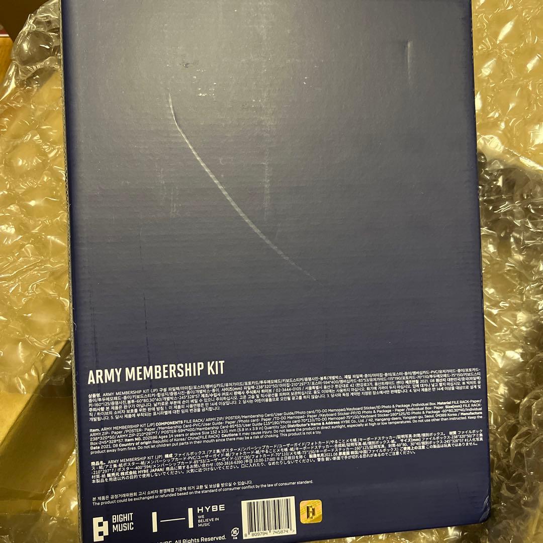 K-POP・アジア BTS GLOBALFANCLUB ARMY MEMBERSHIP KIT V3