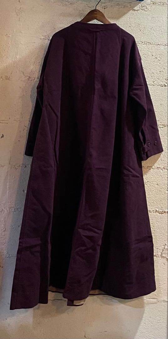 45R上質モールサージのストレッチワンピースゆったり暖か45100円新品同様