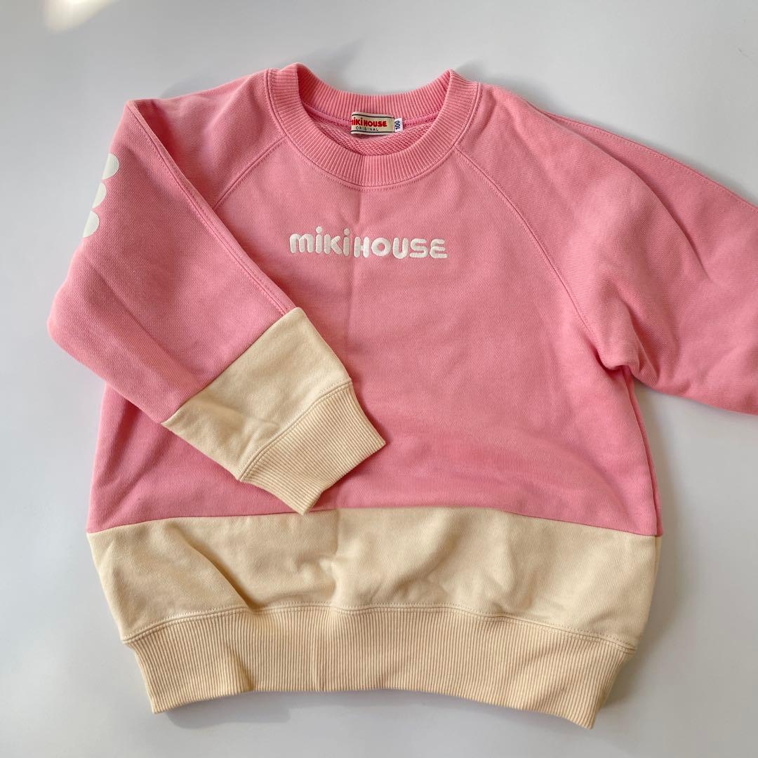 ミキハウス トレーナー 100 ピンク