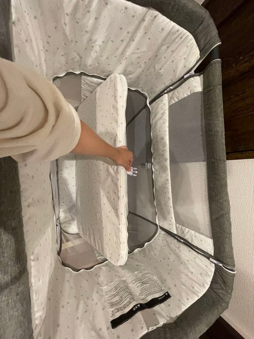 美品 ★ ベビーベッド ベビー用 マット サークル