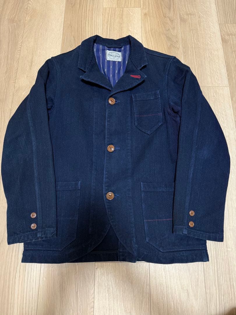 る*ん様 STUDIO DARTISAN 刺し子テーラードジャケット　ダルチザン