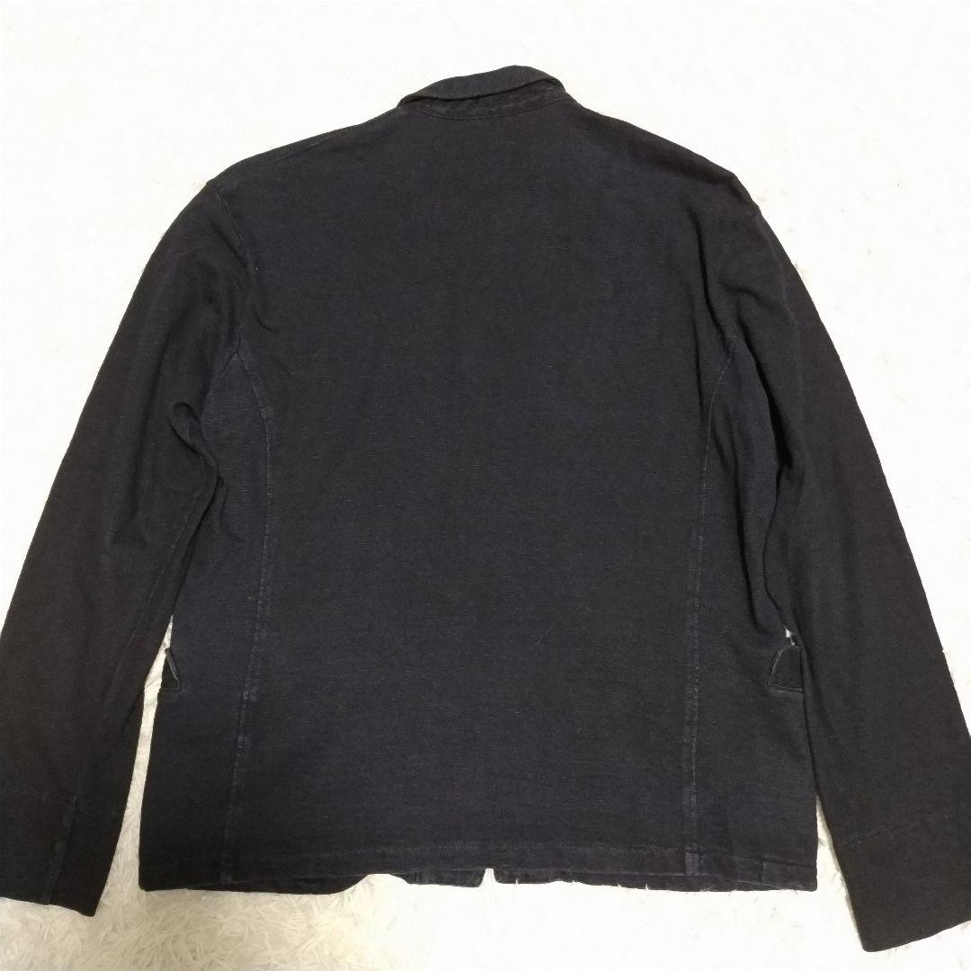 45R インディゴ染め　スウェットデニムジャケット　5 R刺繍入り　大きいサイズ