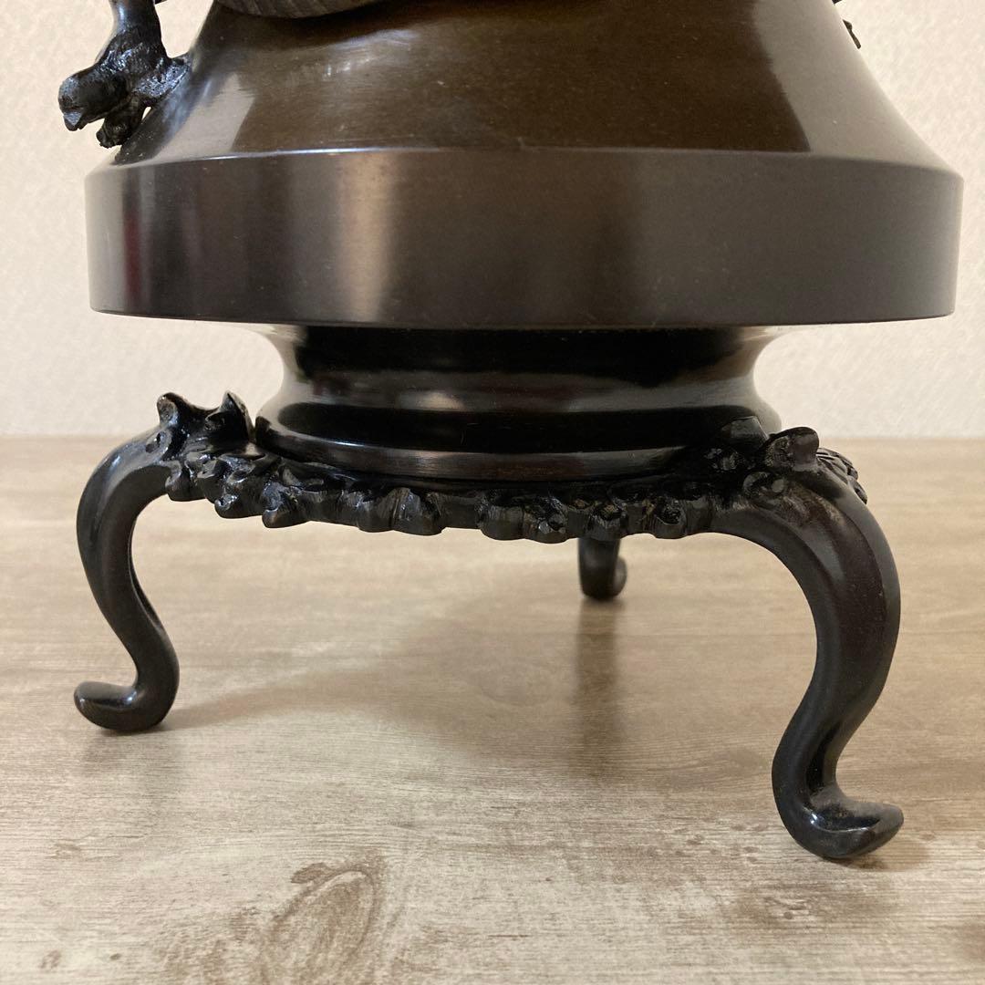 高岡銅器　薄端　中光　花器　茶道具〈検 池坊　華道　いけ花