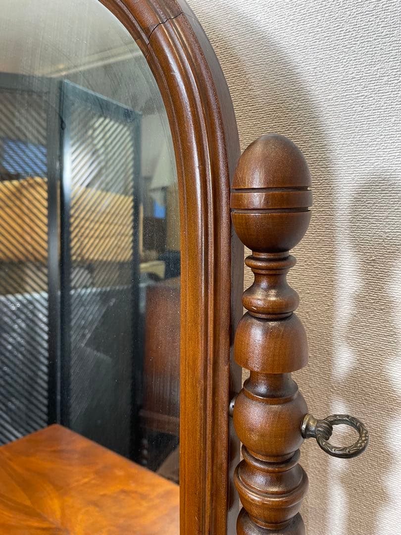 ヴィンテージ ドレッサーチェスト ウォールナット 英国 ミラー 鏡 イギリス