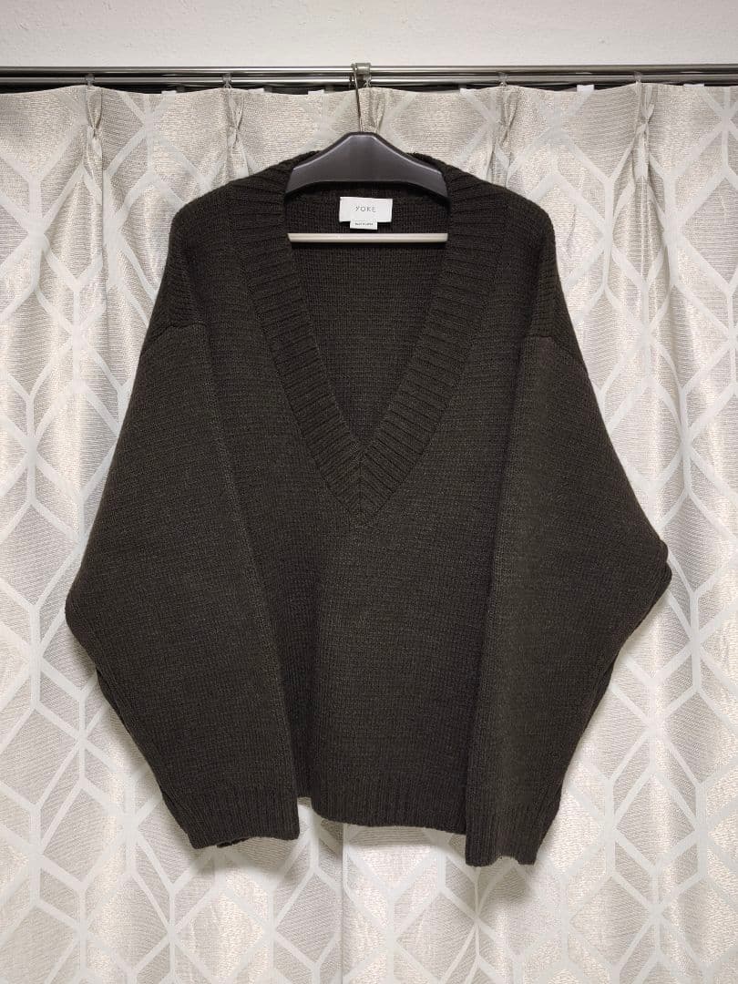 し*ょ様 YOKE ヨーク 5G MILANO RIB V-NECK KNIT