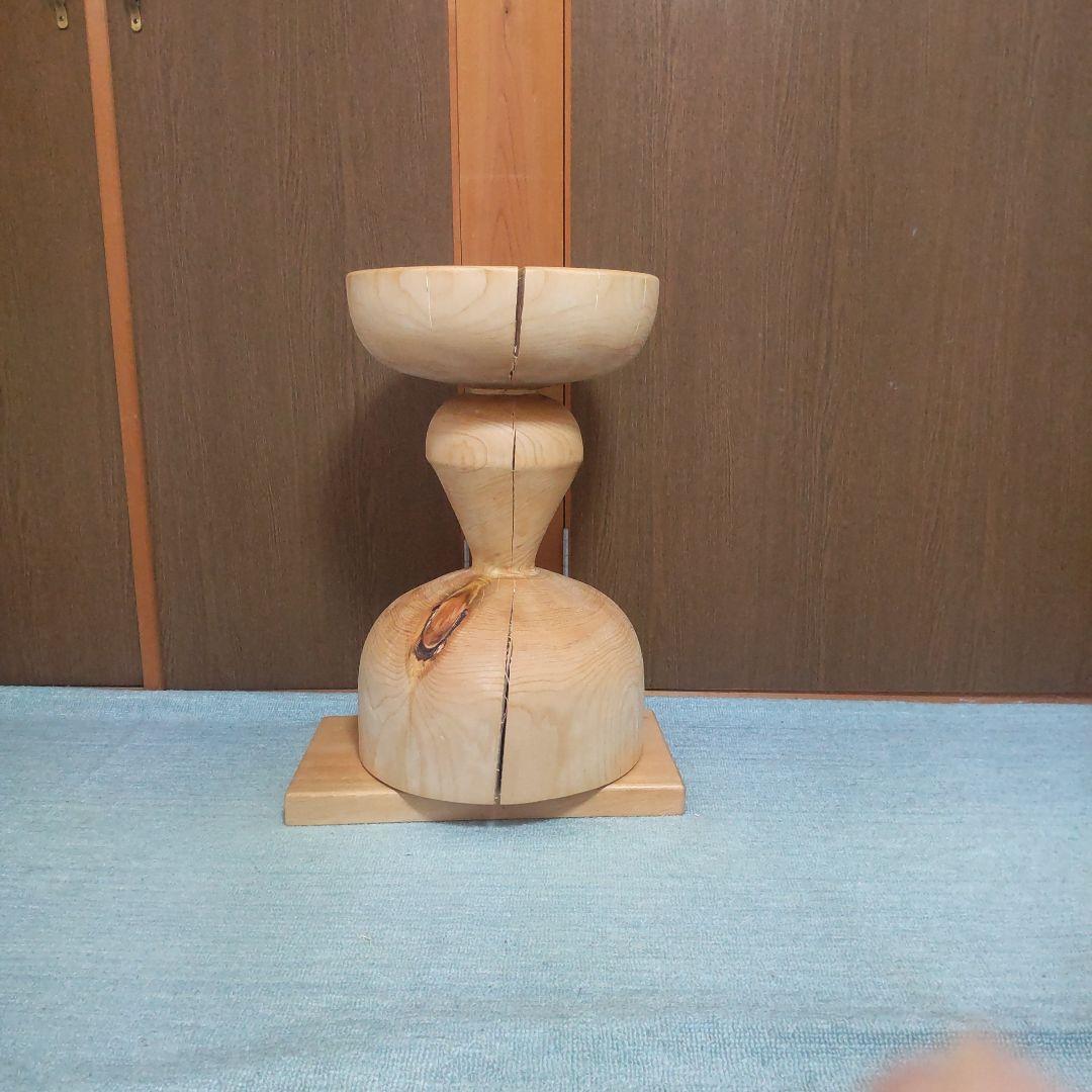 ヒバ丸太椅子スツール