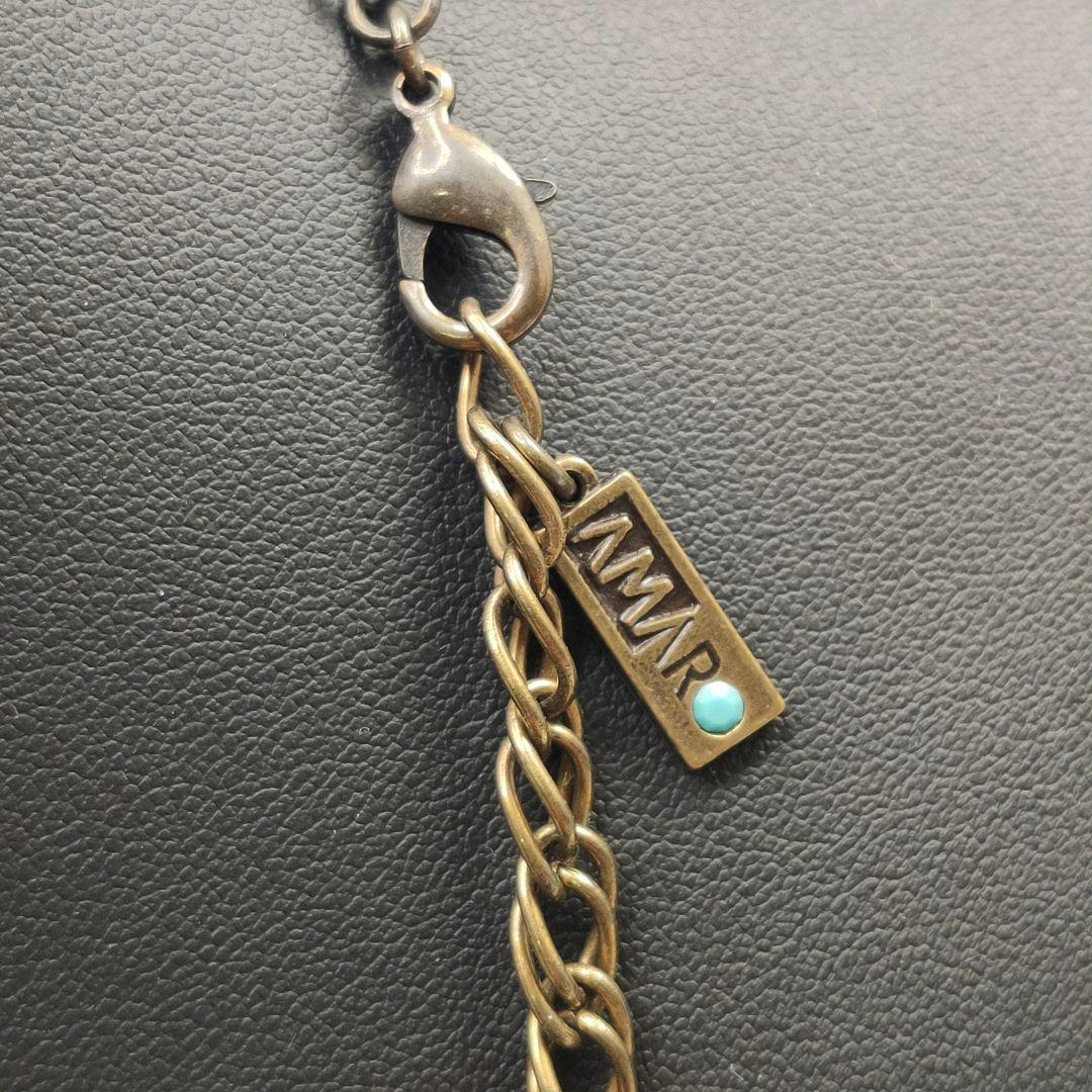 【美品】アマーロ AMARO ネックレス+ブレスレットセット 天然石 ターコイズ