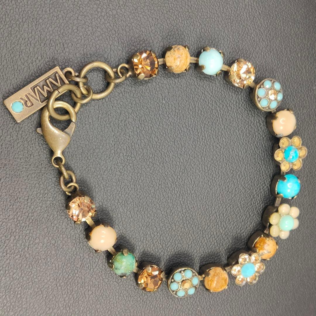 【美品】アマーロ AMARO ネックレス+ブレスレットセット 天然石 ターコイズ