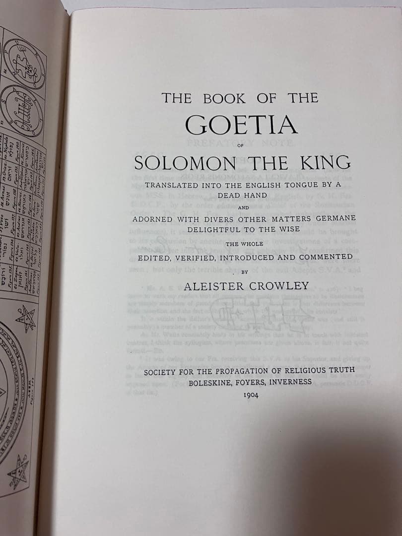 【洋書】Goetia ゲーティア　アレイスター・クロウリー　魔術