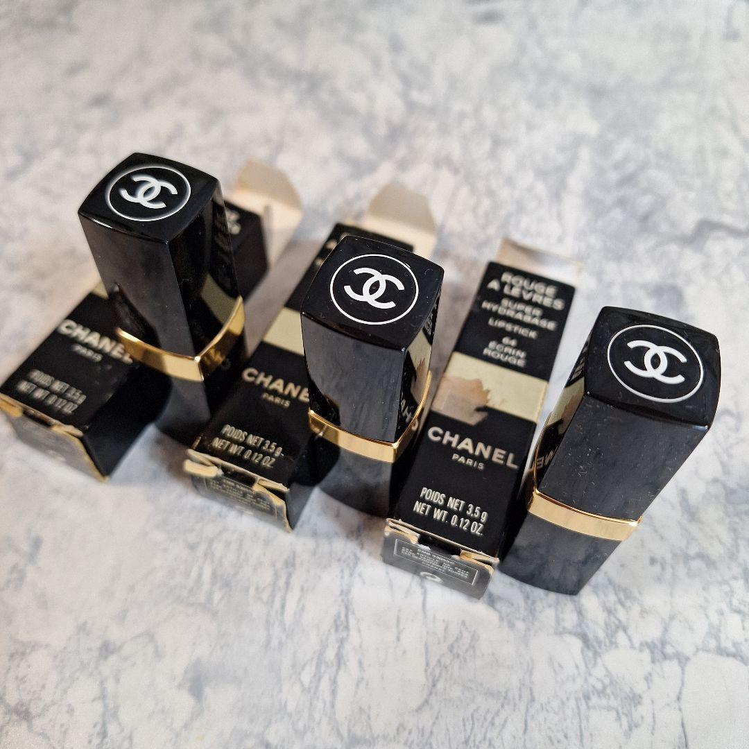 CHANEL 口紅セット 赤系 22, 65, 64 　3本