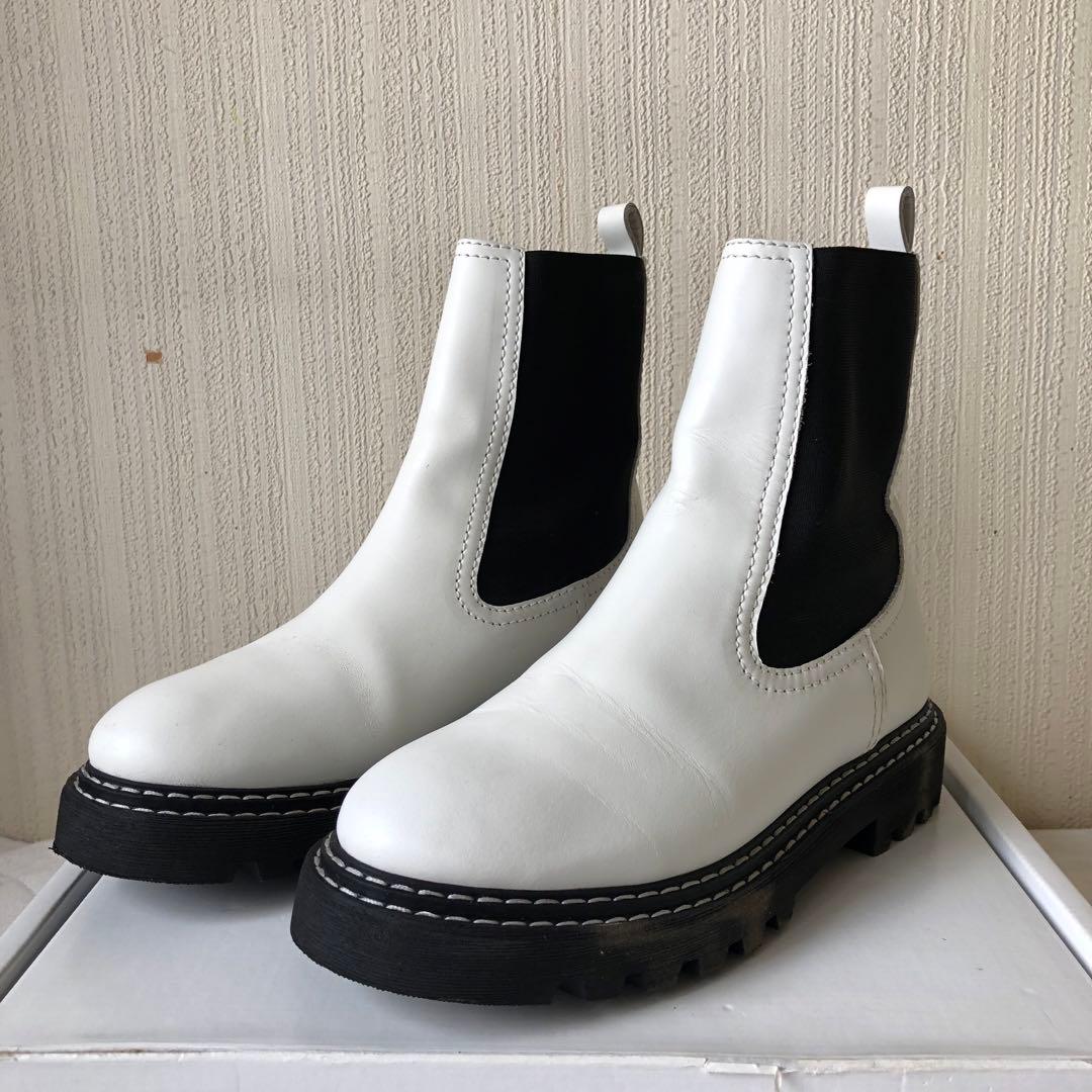 GALERIE VIE LOVO サイドゴアブーツ ホワイト 37