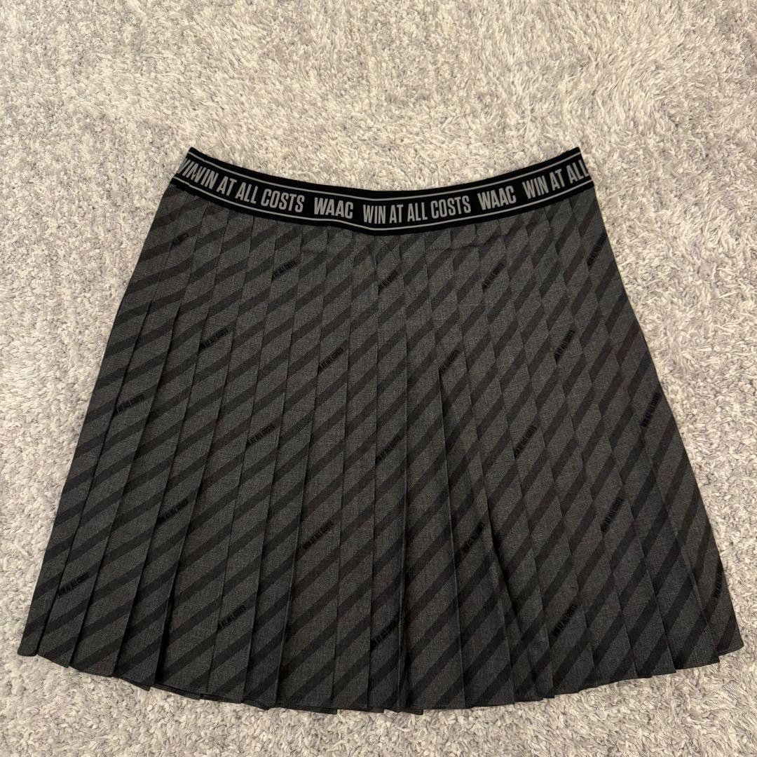 WAAC ワック プリーツ スカート パンツ Mサイズ グレー ゴルフ 新品