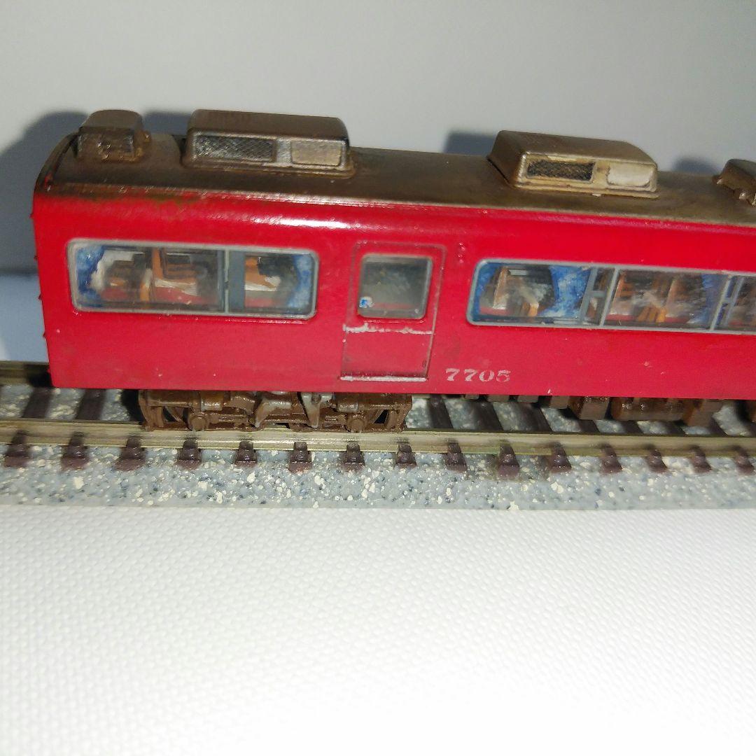 ウィンダー様鉄コレ　名鉄7700系Ｎ化済み及び各部汚し加工、デティールアップ仕様