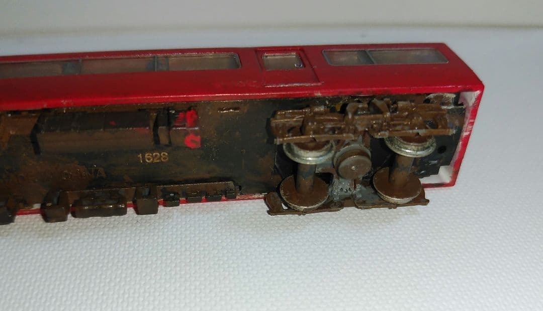 ウィンダー様鉄コレ　名鉄7700系Ｎ化済み及び各部汚し加工、デティールアップ仕様