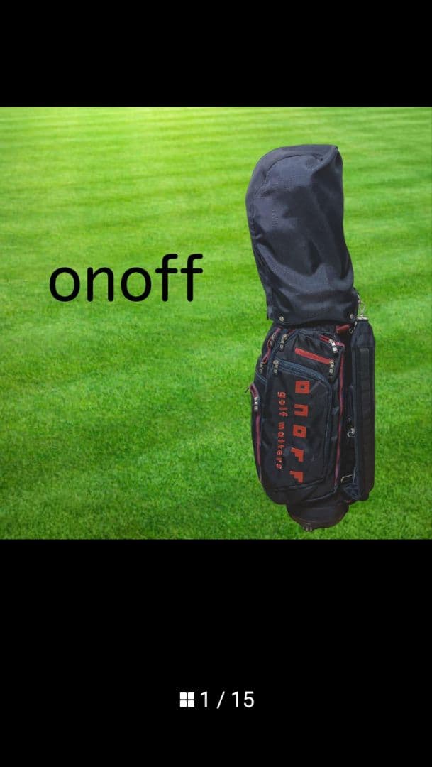 onoff ゴルフキャディバッグ ネイビー　　9.5型
