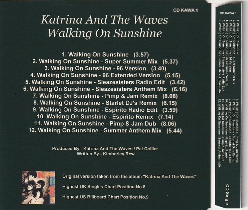 Katrina and the Waves　ウォーキング・オン・サンシャイン