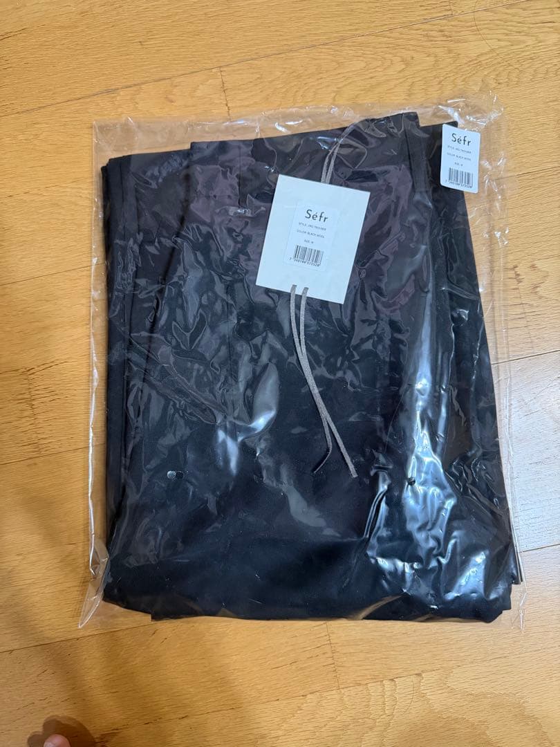 新品未使用 sefr jiro trousers black wool