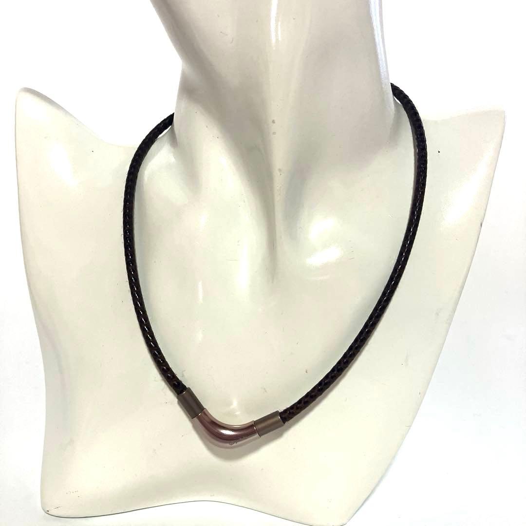 ファイテン X100 レザー ネックレス