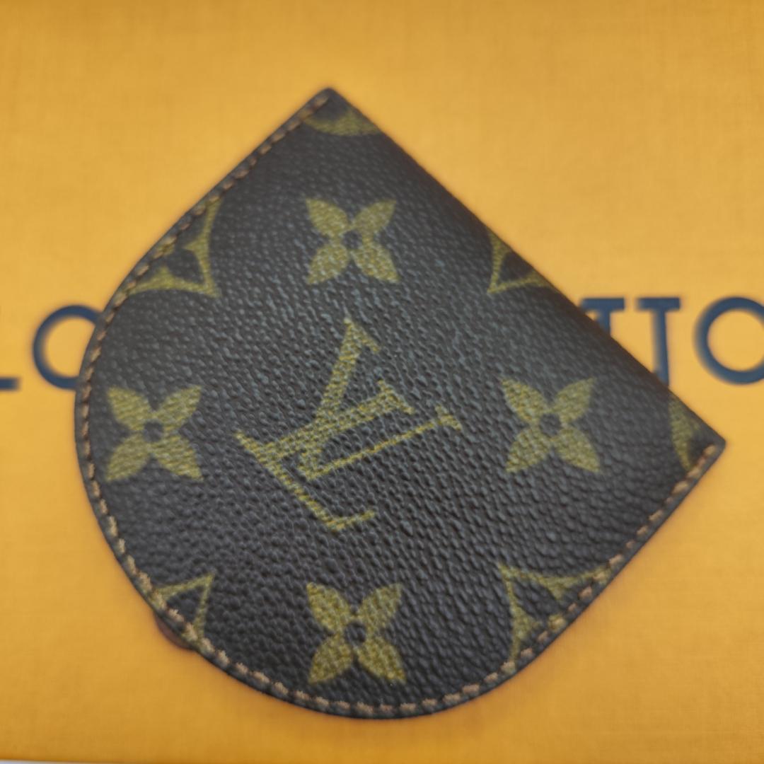 鑑定済美品 ルイヴィトンモノグラムポルトモネキュヴェットケースM61960