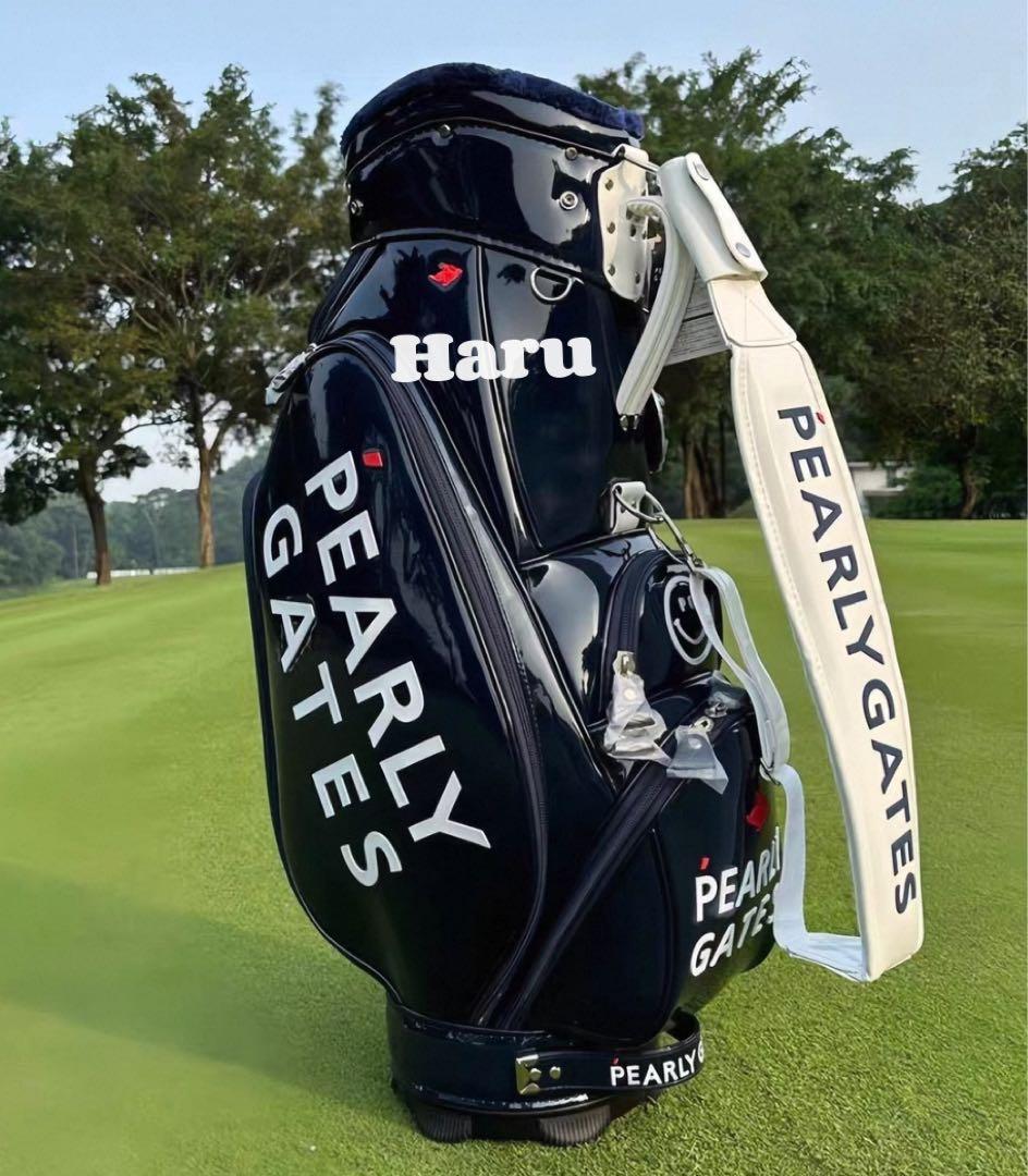 PEARLY GATES エナメルキャディバッグ