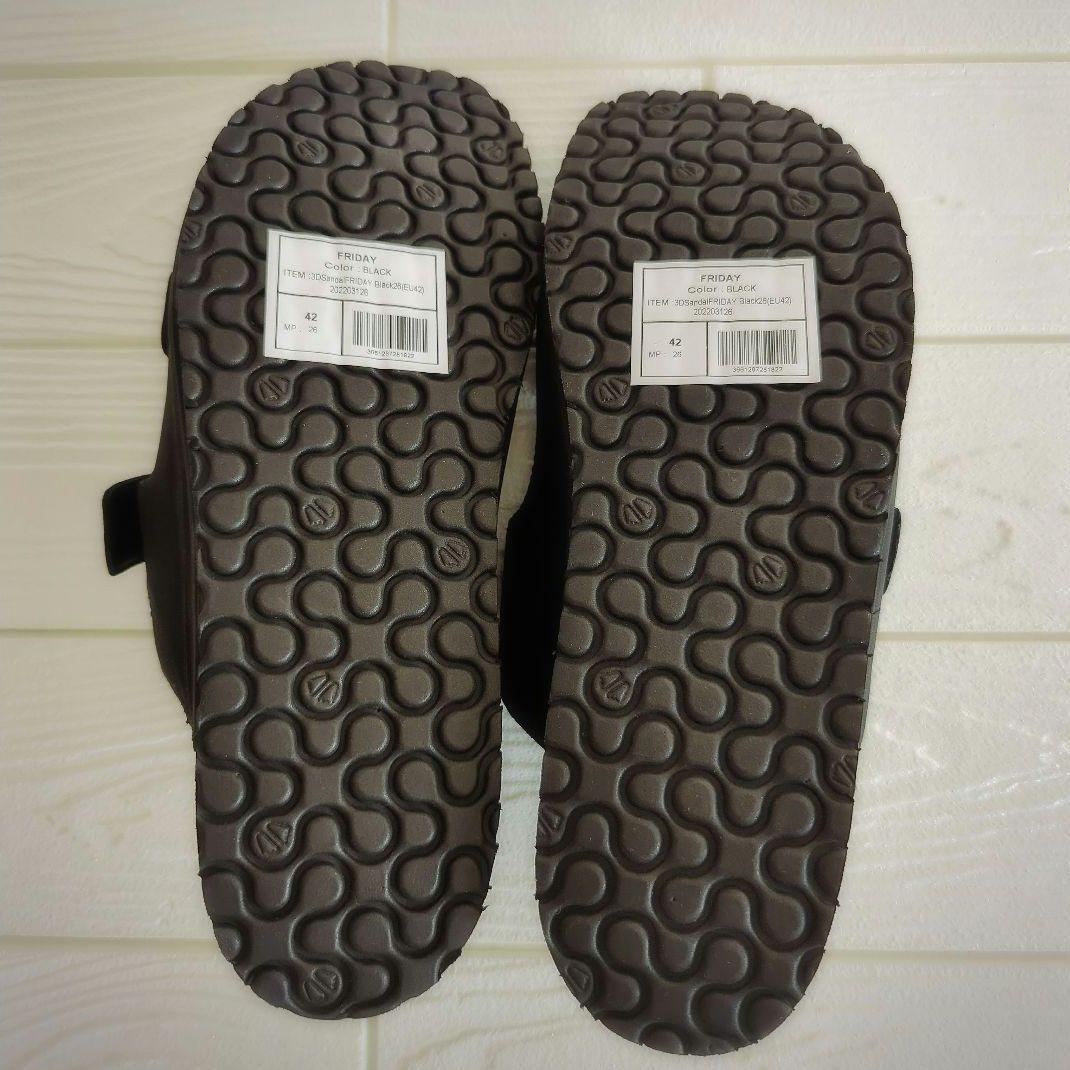 新品⭐️SIDAS 3D Sandal Friday サンダル　黒 サイズ42