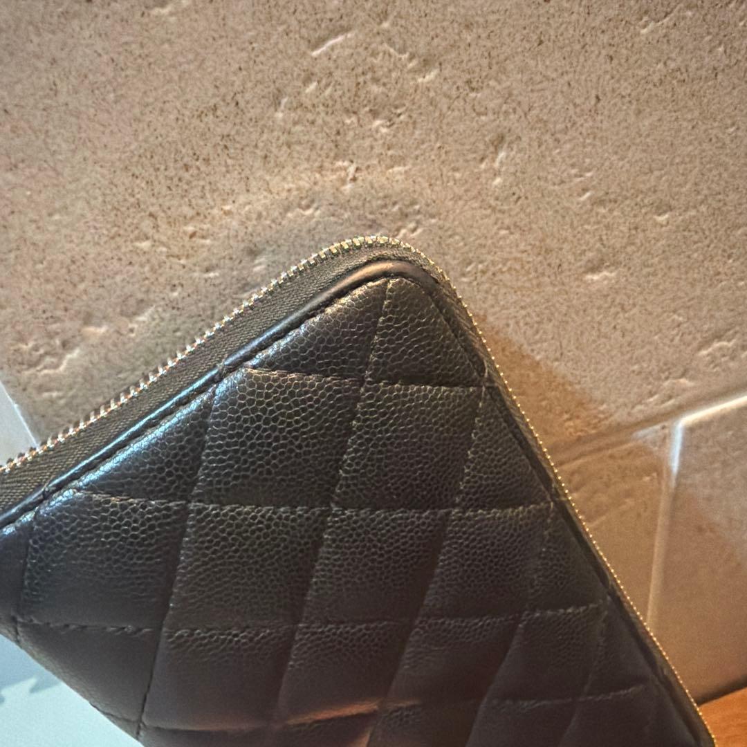 値下げ★CHANEL ブラック キルティング 長財布
