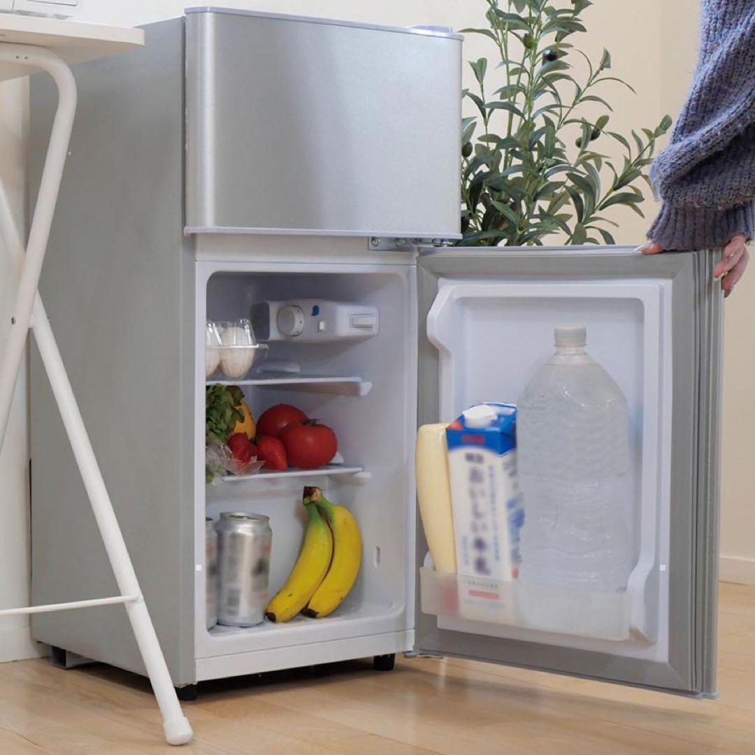 中古美品 冷蔵庫T0128 一人暮らし冷凍冷蔵庫 60L　シルバー