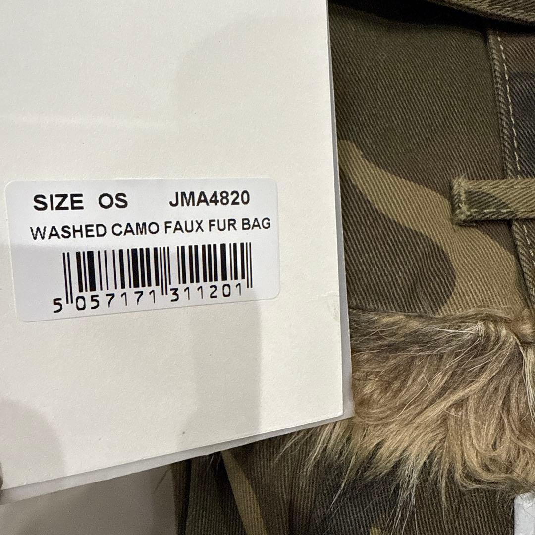 新品 Jaded London 迷彩柄ファー付きショルダーバッグ