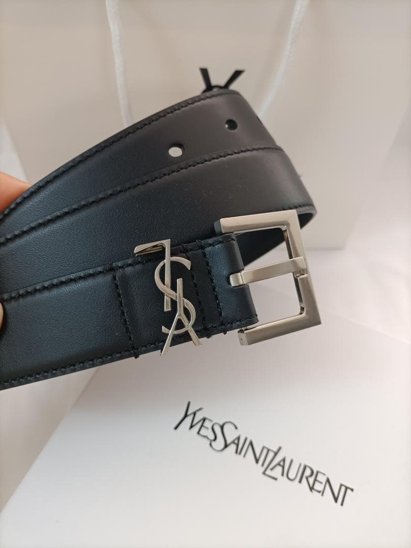 95cm/黒★サンローラン ベルト  Saint Laurent  レディース