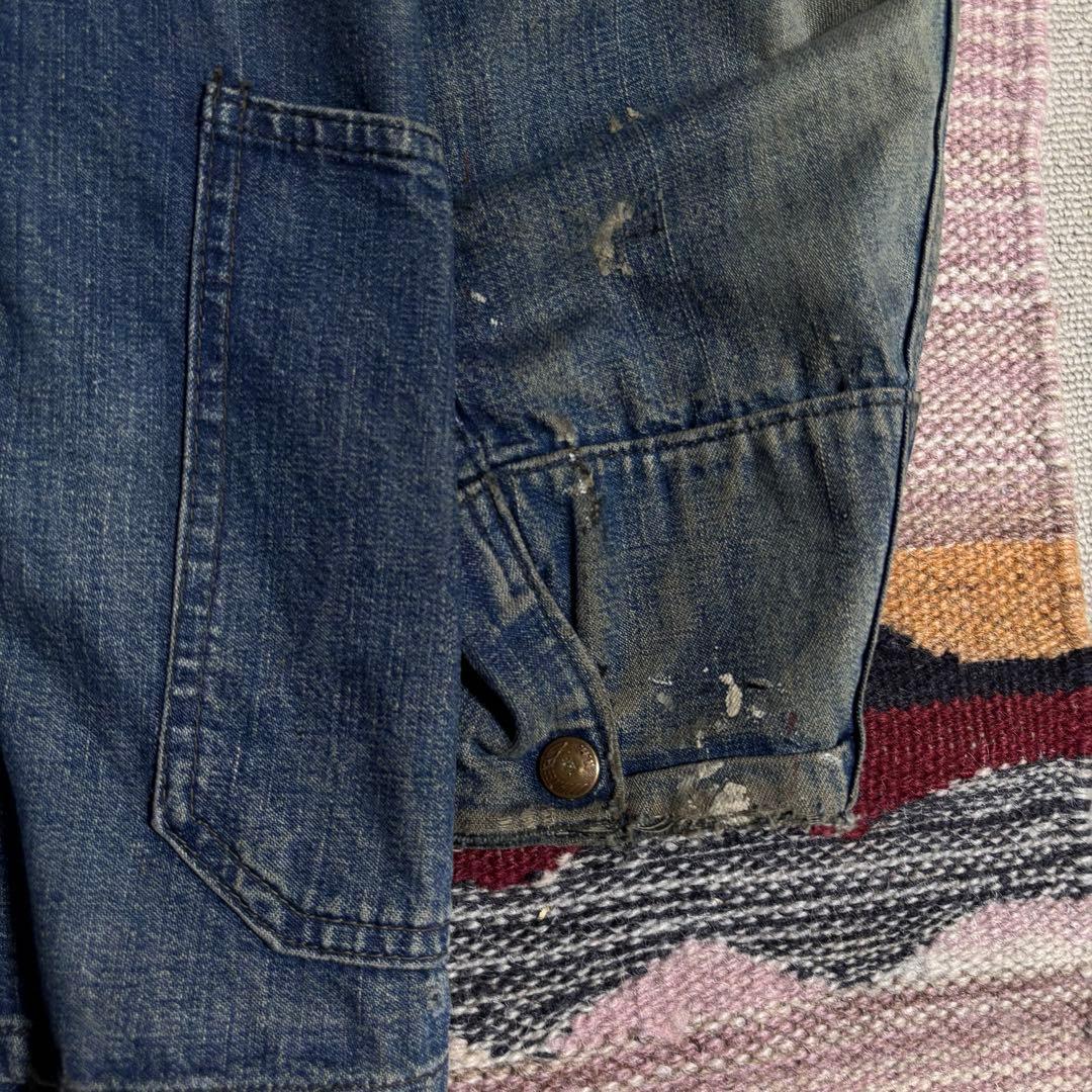 40s White field 大戦デニムカバーオール　鬼フェード　50s