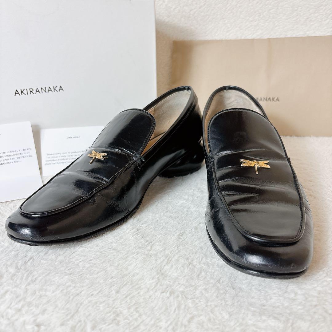 AKIRANAKA アキラナカ Kauri トンボ ローファー 38 黒