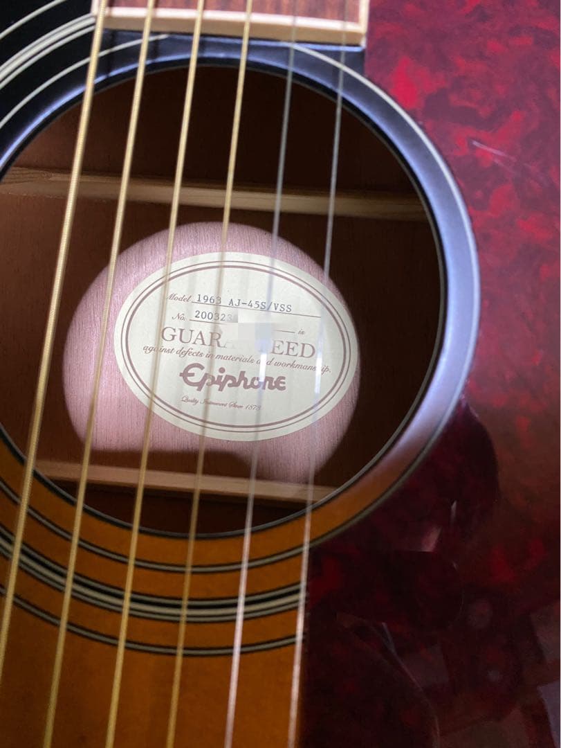 美品　Epiphone 1963 AJ-45S/VSS アコースティックギター