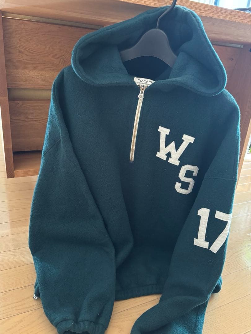 アンスクリア フリースパーカー Freece Hoodie グリーン