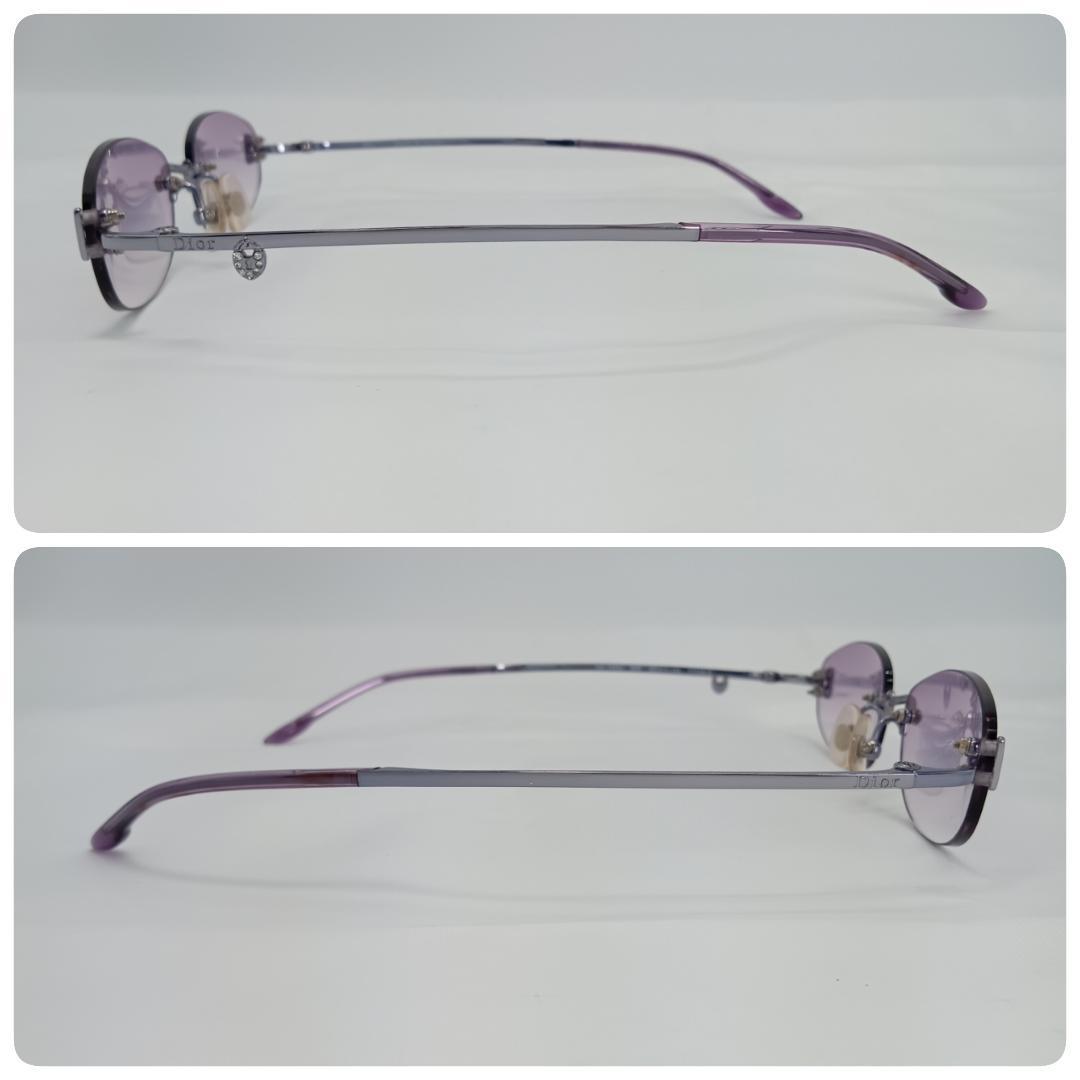 ディオール サングラス 紫 チタン パープル カラーレンズ CD-7553J