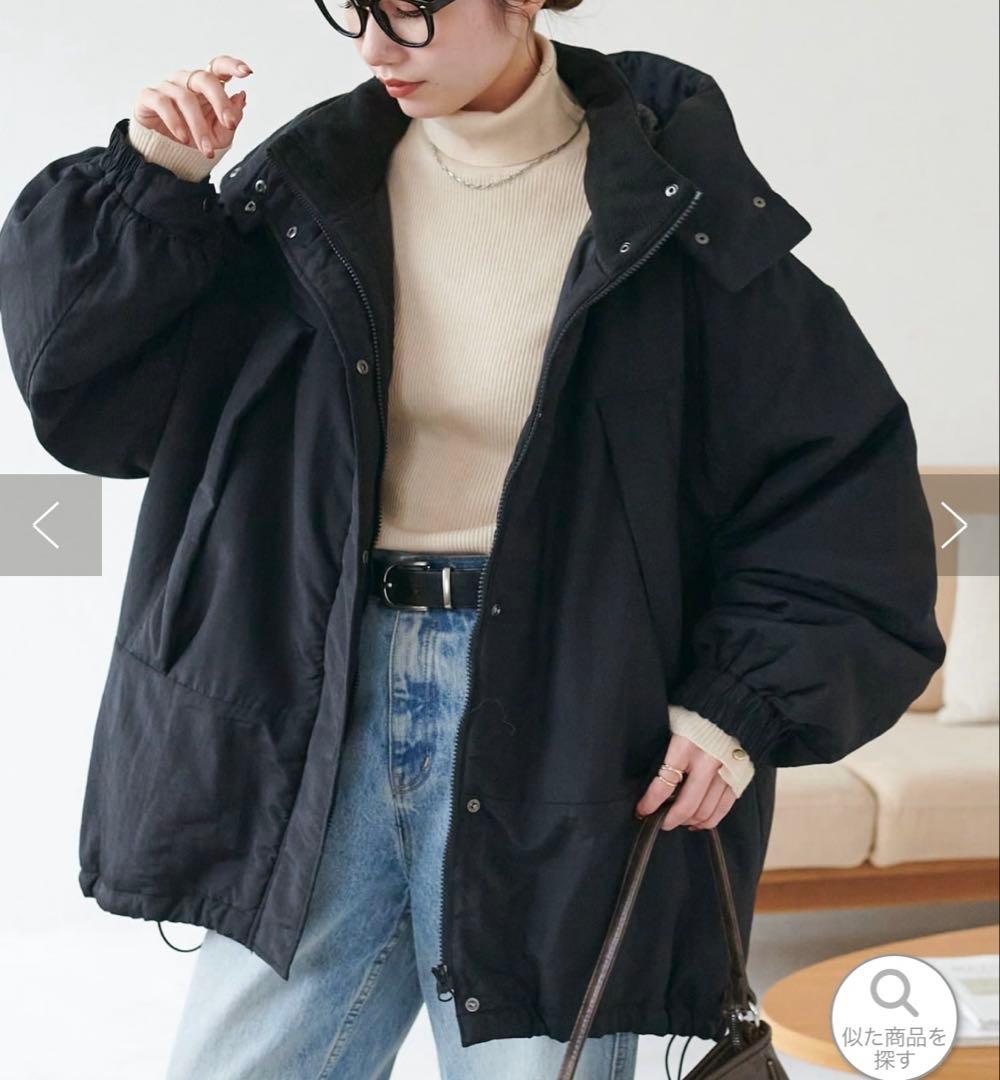 discoat 機能中綿モンスターショートコート ブラック モンスターコート