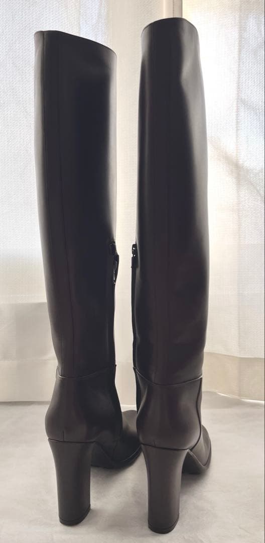 Bottega Veneta ロングブーツ ダークブラウン size:38.5