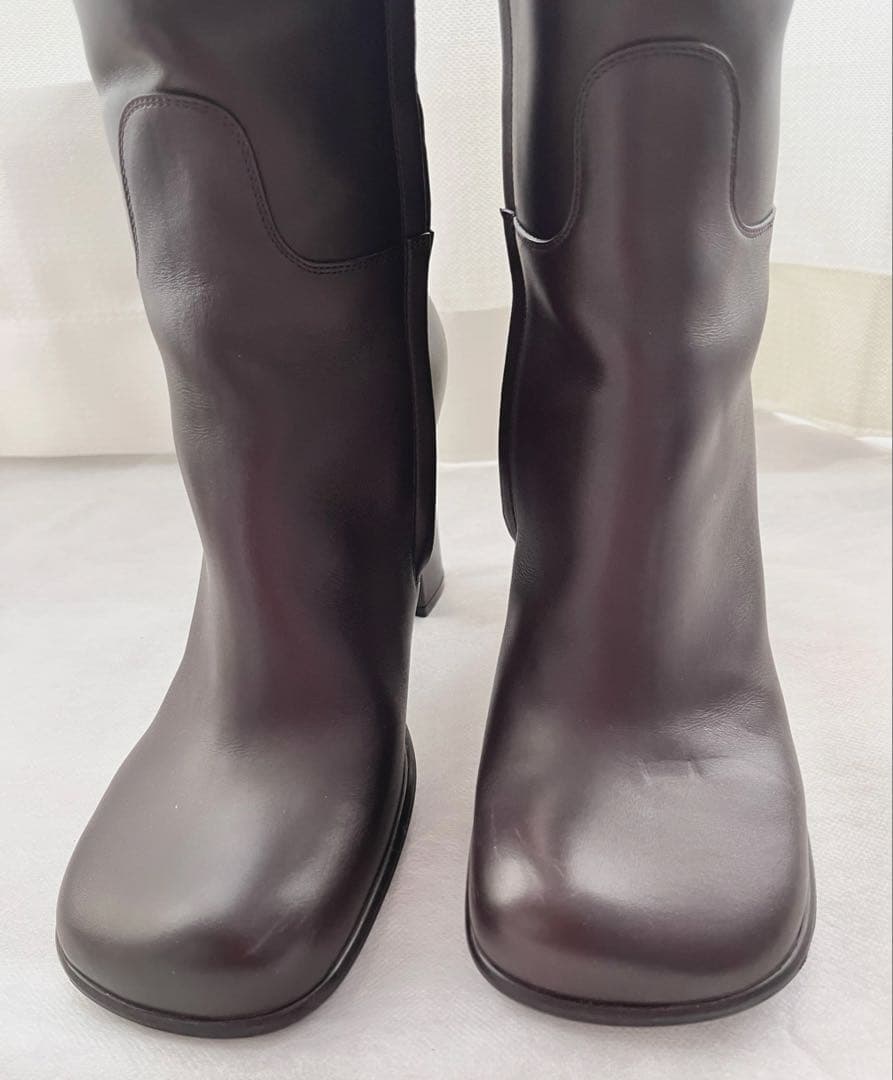 Bottega Veneta ロングブーツ ダークブラウン size:38.5