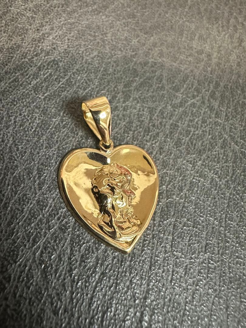 K18 1グラム エリザベス ハート ペンダントトップ