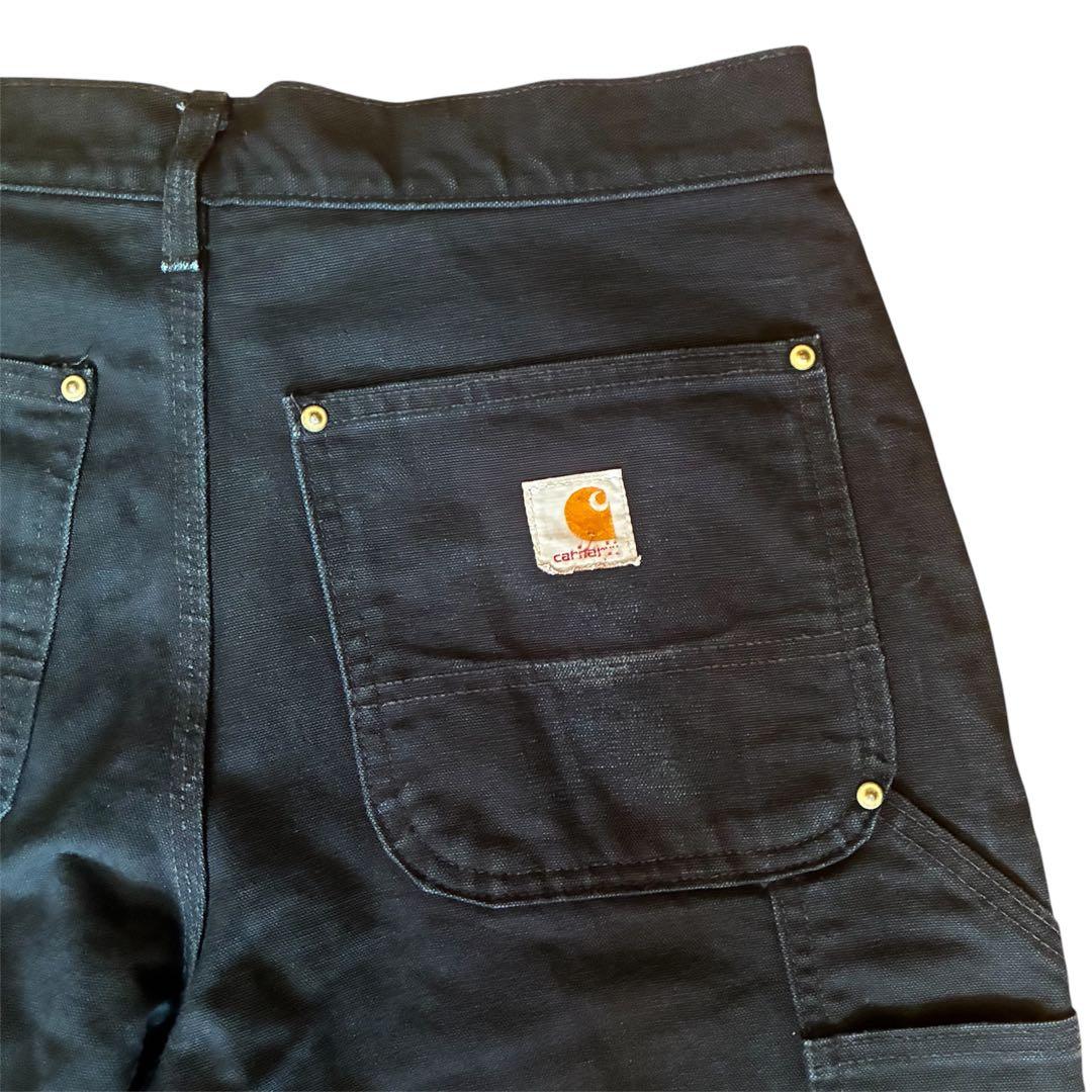 Carhartt ダブルニーブラックダックパンツ USA製