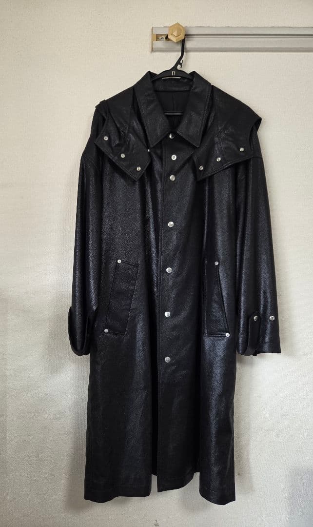 JOHN LAWRENCE SULLIVAN フェイクレザー ロングコート