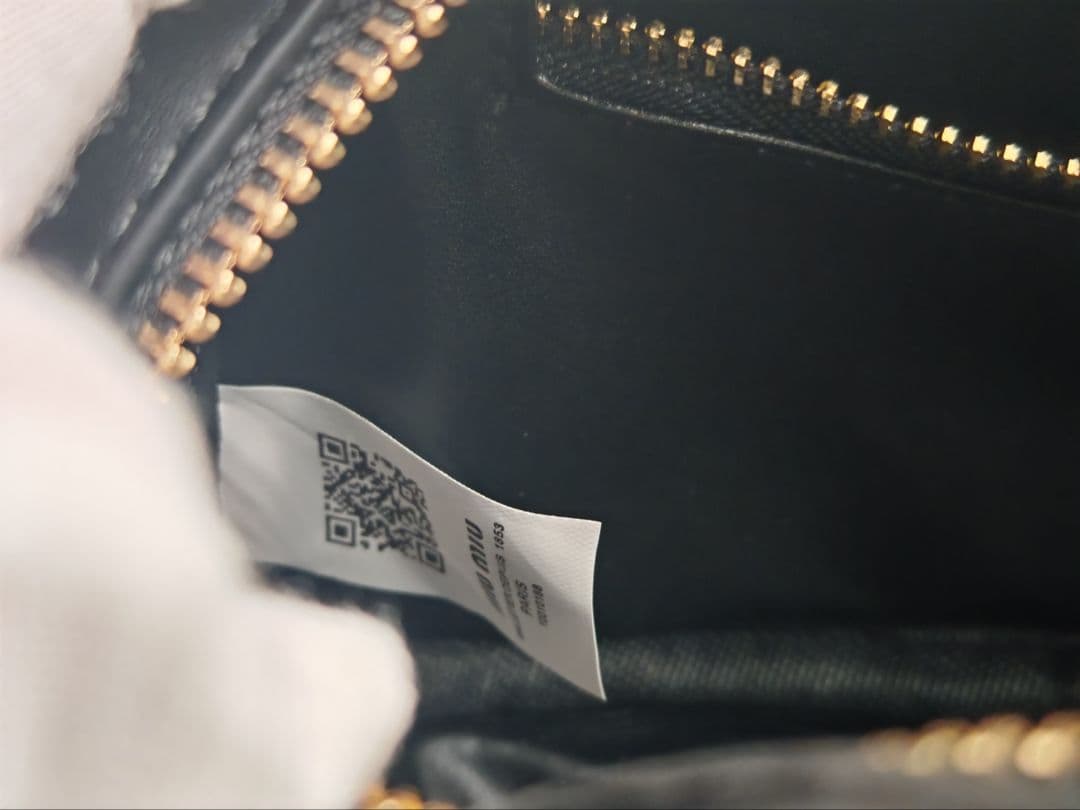 miu miu ミニボストンバッグ 2WAY ブラック レザー 美品