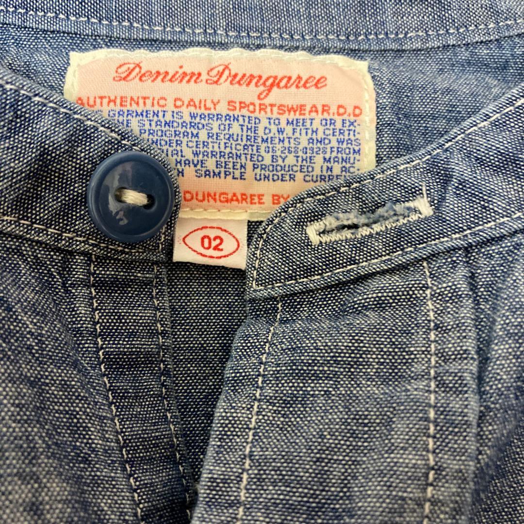 未使用デニムアンドダンガリー　シャンブレーデニムシャツブラウス　サイズ02160
