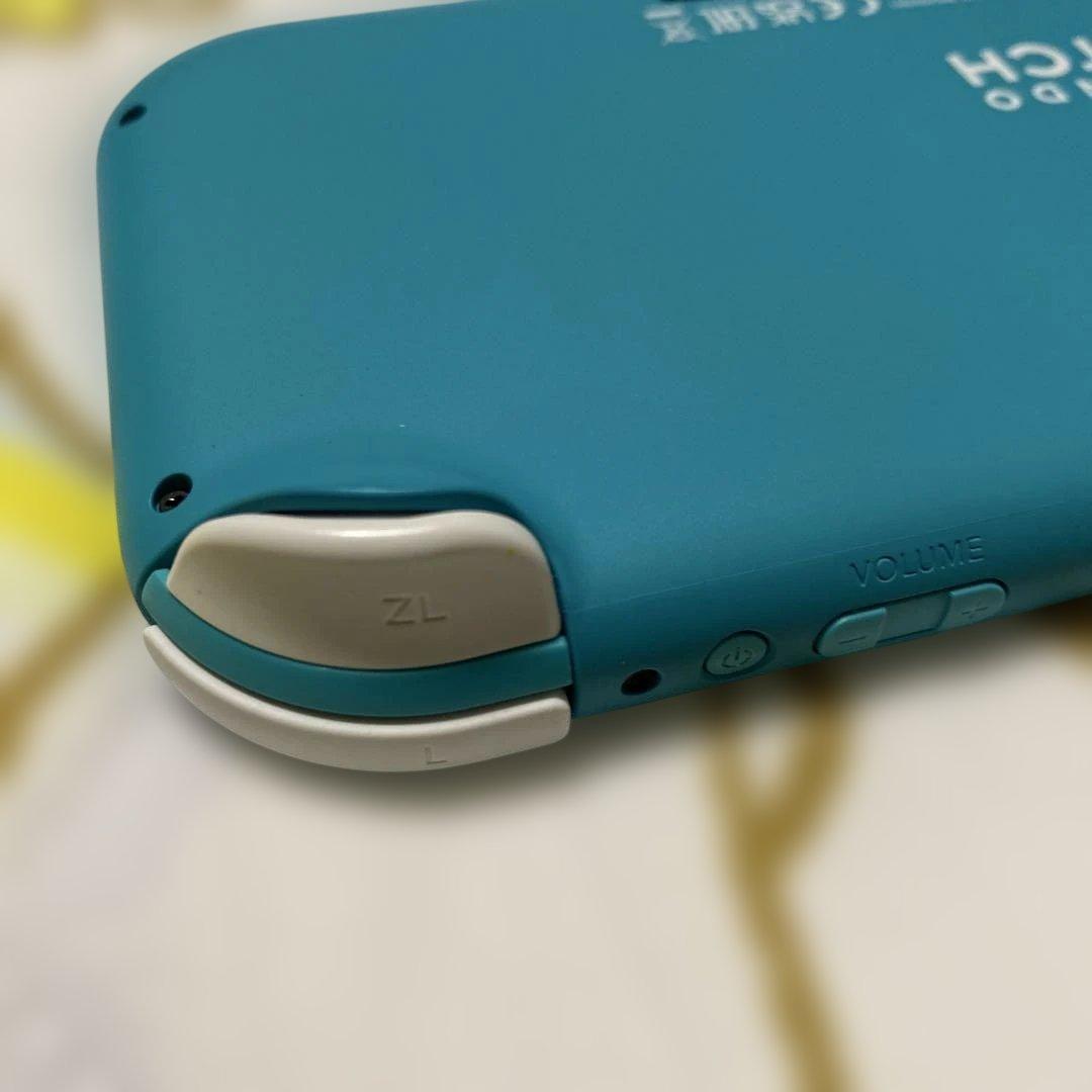 Nintendo Switch Lite ターコイズ 本体 充電器　公式ケース付