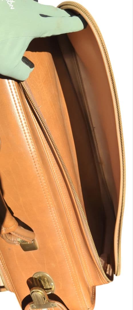 60S USA製 ヴィンテージ 五角形 TALON オールレザー スーツケース