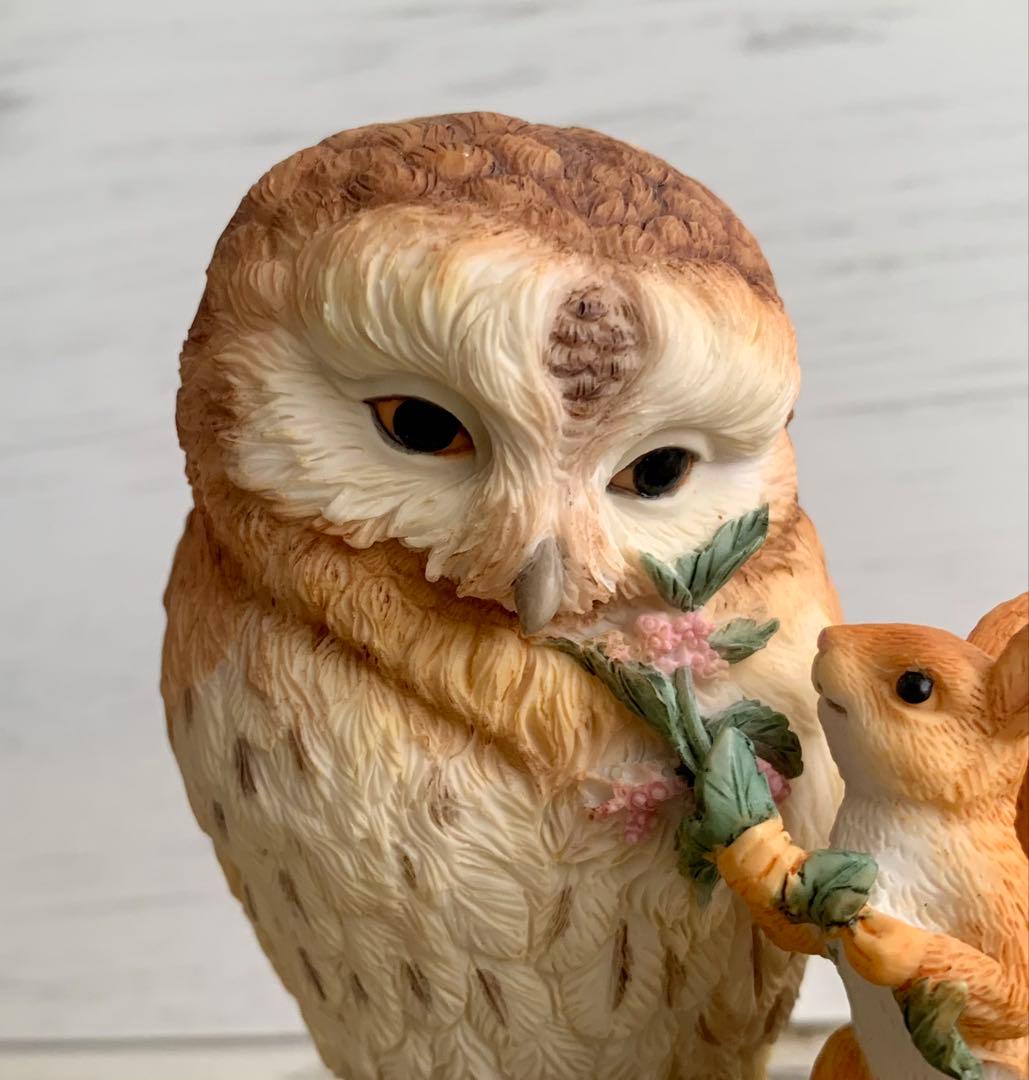 ブラウンじいさまとりすのナトキン 限定版 フィギュリン ピーターラビット 置物