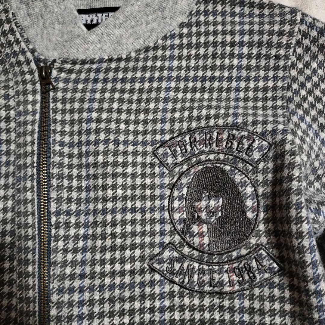 HYSTERIC 千鳥格子柄ライダースジャケット